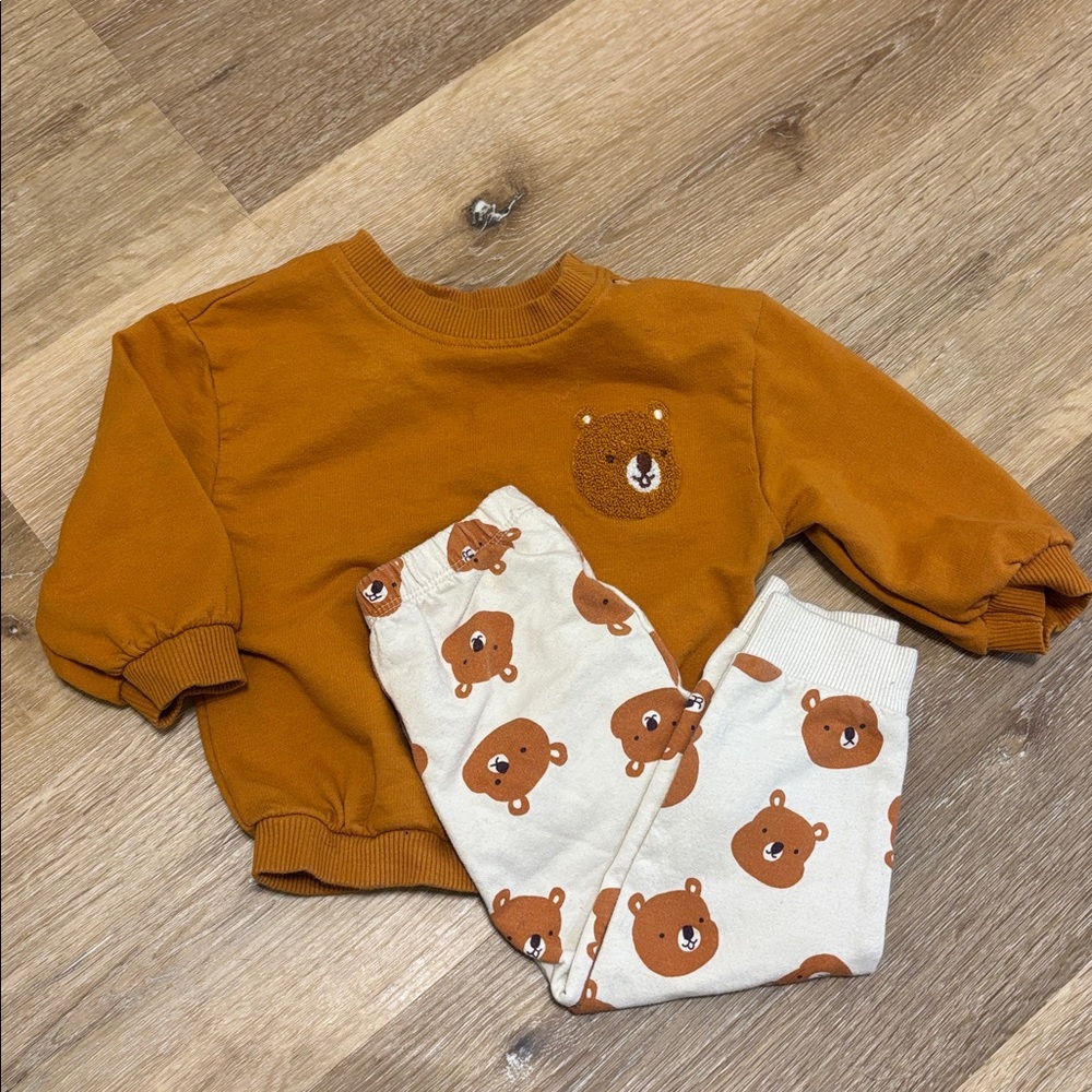 Cat & Jack Brown Bear Matching Set